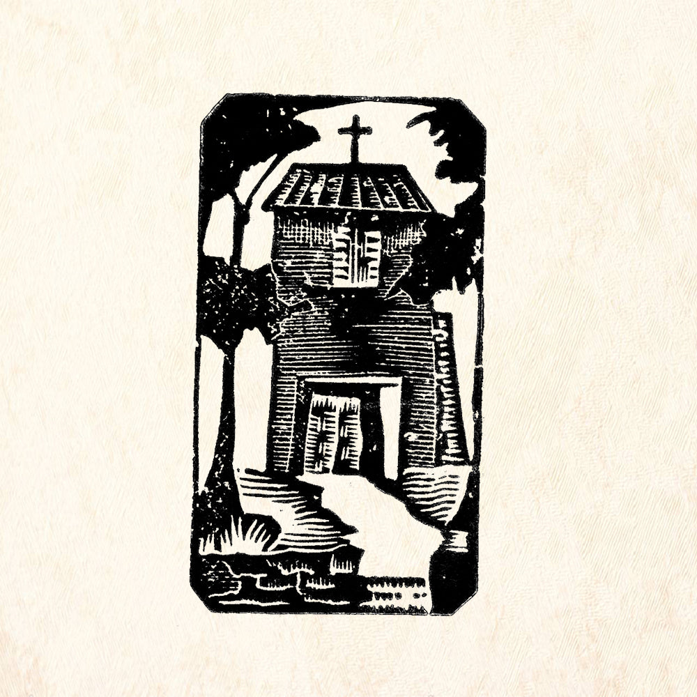 StampaFe Church Carved Southwest Rubber Art Stamp