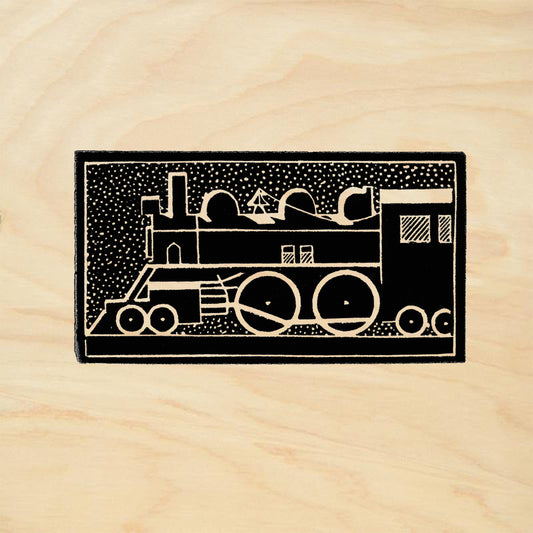StampaFe Train Vintage Rubber Art Stamp