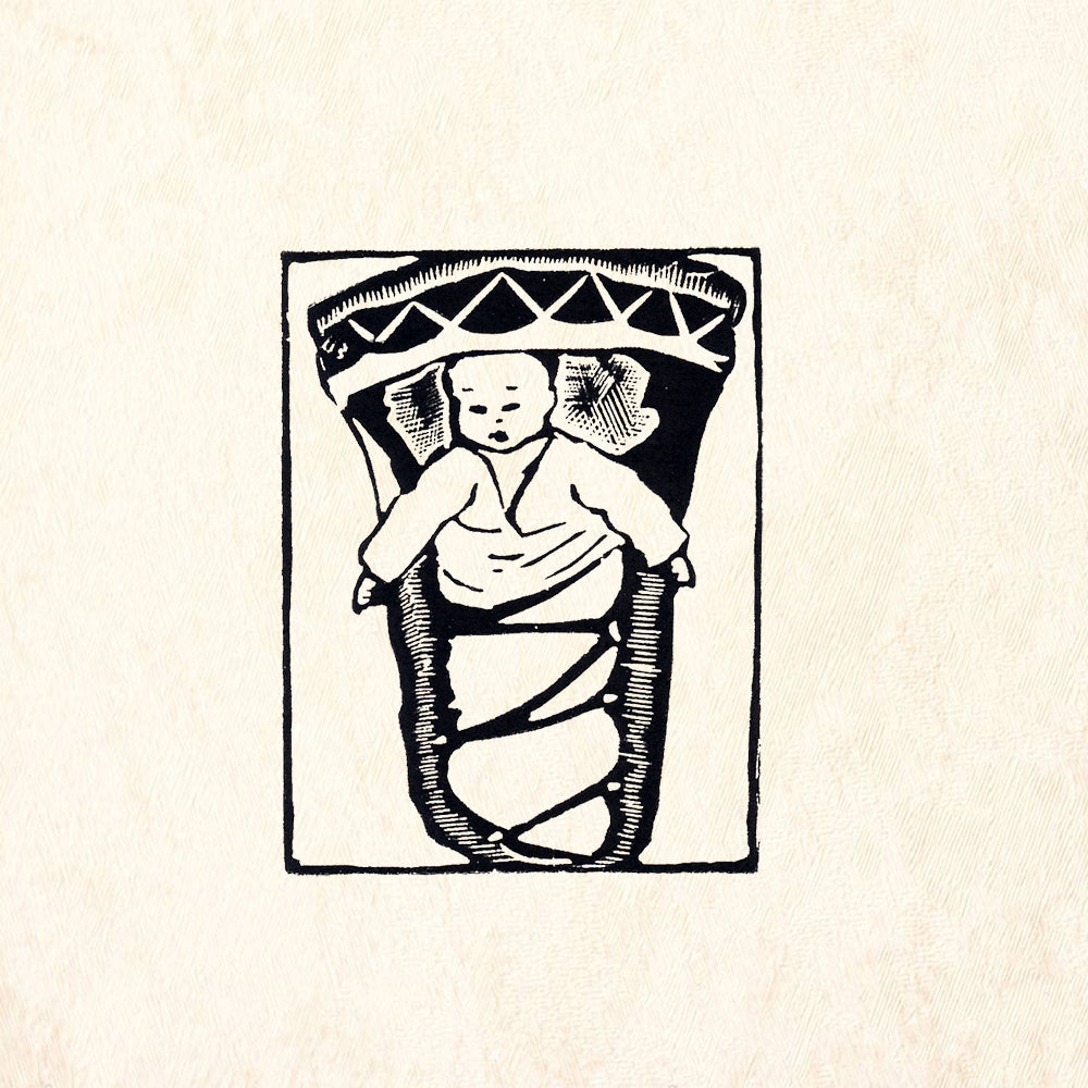 StampaFe Papoose Southwest Rubber Art Stamp