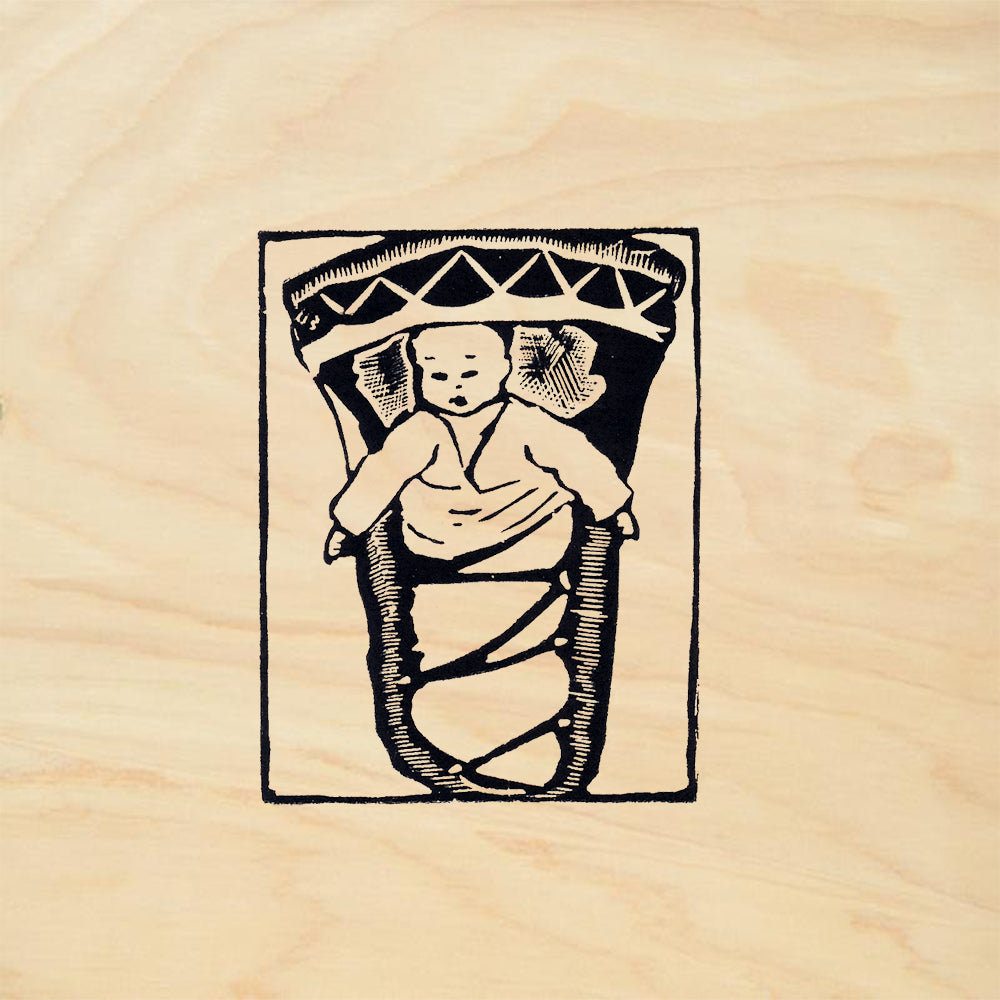 StampaFe Papoose Southwest Rubber Art Stamp