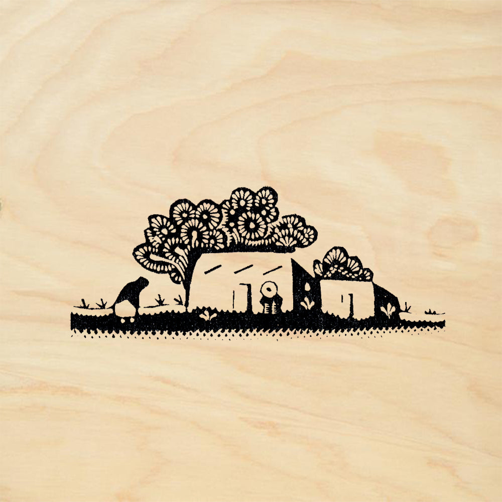 StampaFe Casa Four Southwest Folk Art Rubber Art Stamp