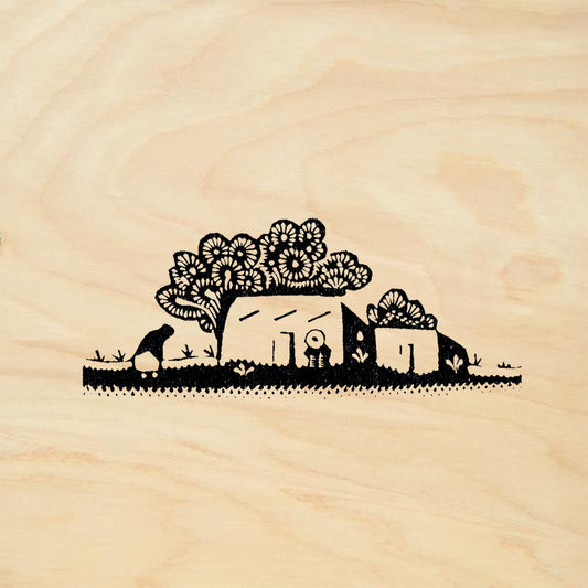 StampaFe Casa Four Southwest Folk Art Rubber Art Stamp