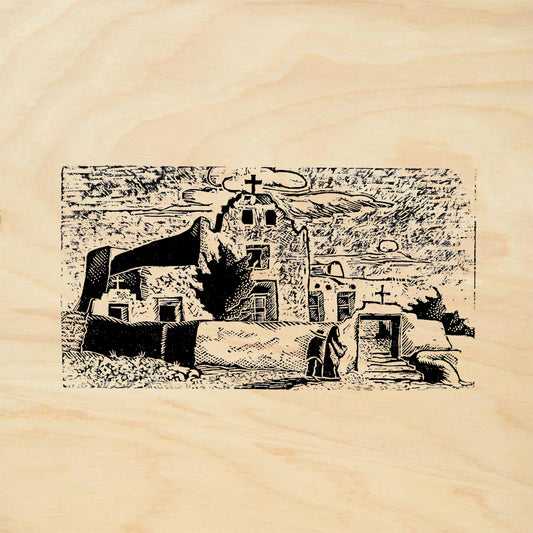 StampaFe Church One Southwest Rubber Art Stamp