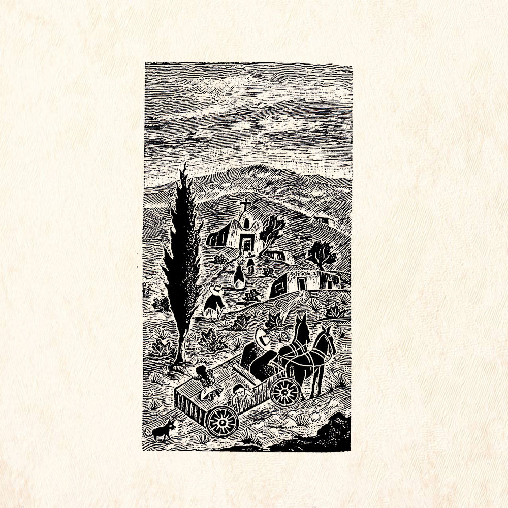 StampaFe Village Church Southwest Rubber Art Stamp