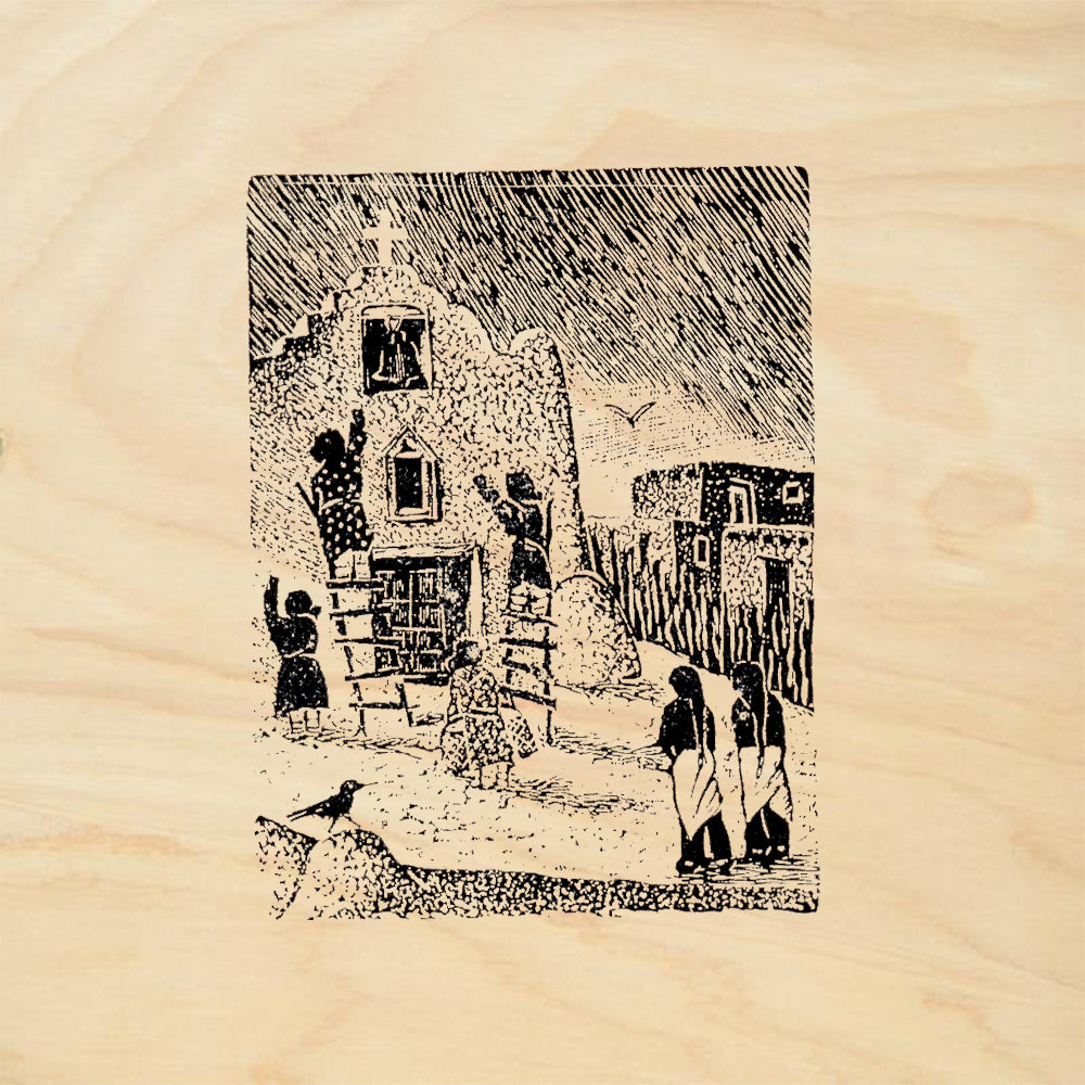 StampaFe Adobe Plastering Southwest Rubber Art Stamp