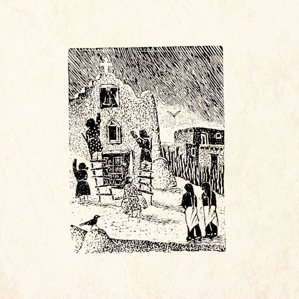 StampaFe Adobe Plastering Southwest Rubber Art Stamp