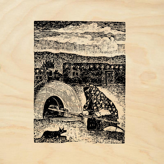 StampaFe Baking Bread Southwest Folk Art Rubber Art Stamp