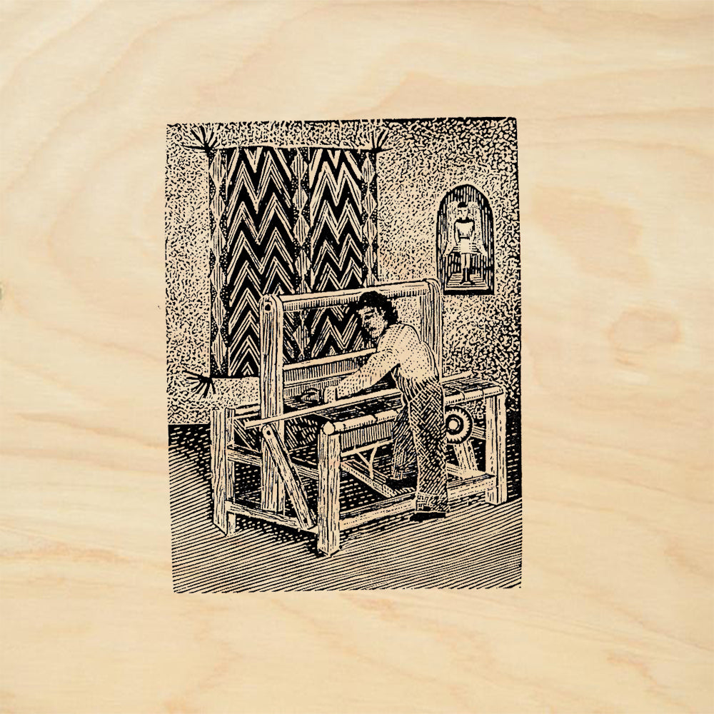 StampaFe Chimayo Weaver Southwest Rubber Art Stamp