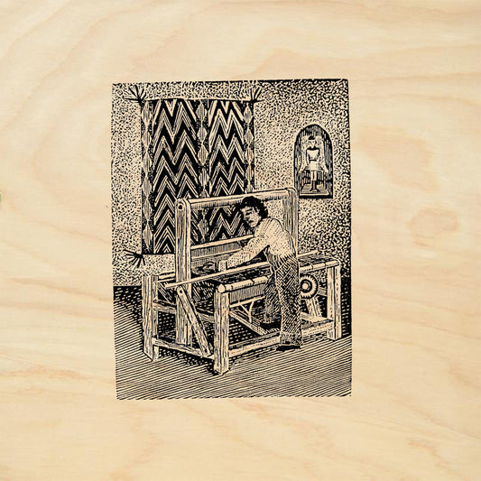 StampaFe Chimayo Weaver Southwest Rubber Art Stamp