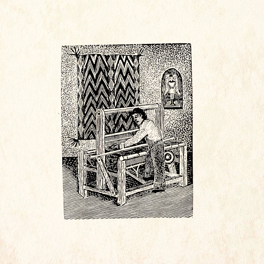 StampaFe Chimayo Weaver Southwest Rubber Art Stamp
