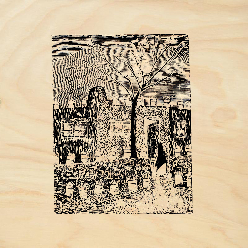 StampaFe Farolitos Southwest Holiday Rubber Art Stamp