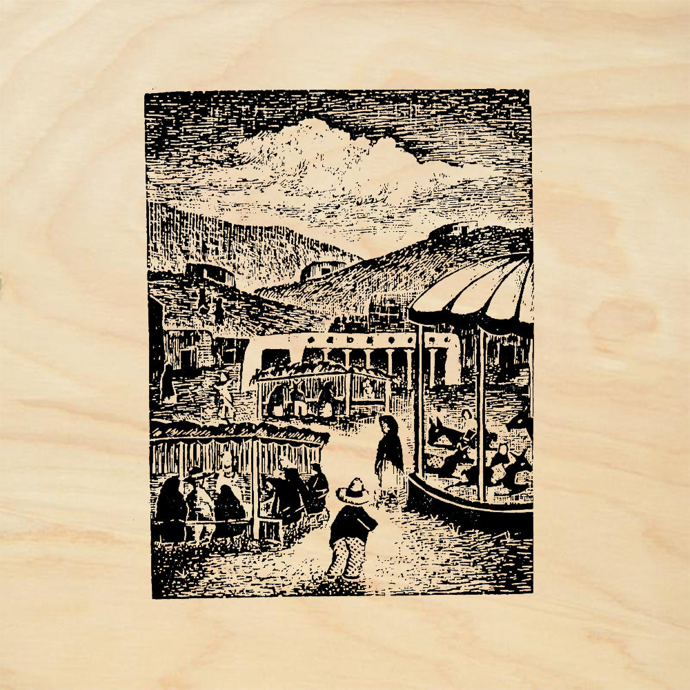 StampaFe Fiesta de Santa Fe Southwest Rubber Art Stamp