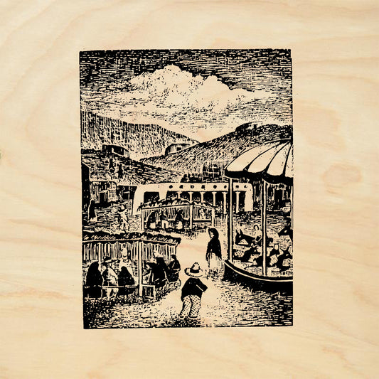 StampaFe Fiesta de Santa Fe Southwest Rubber Art Stamp
