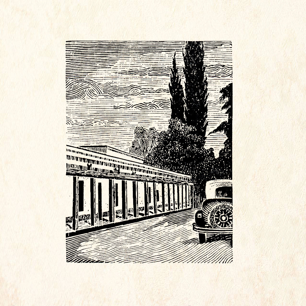 StampaFe Plaza Sena Vintage Travel Rubber Art Stamp