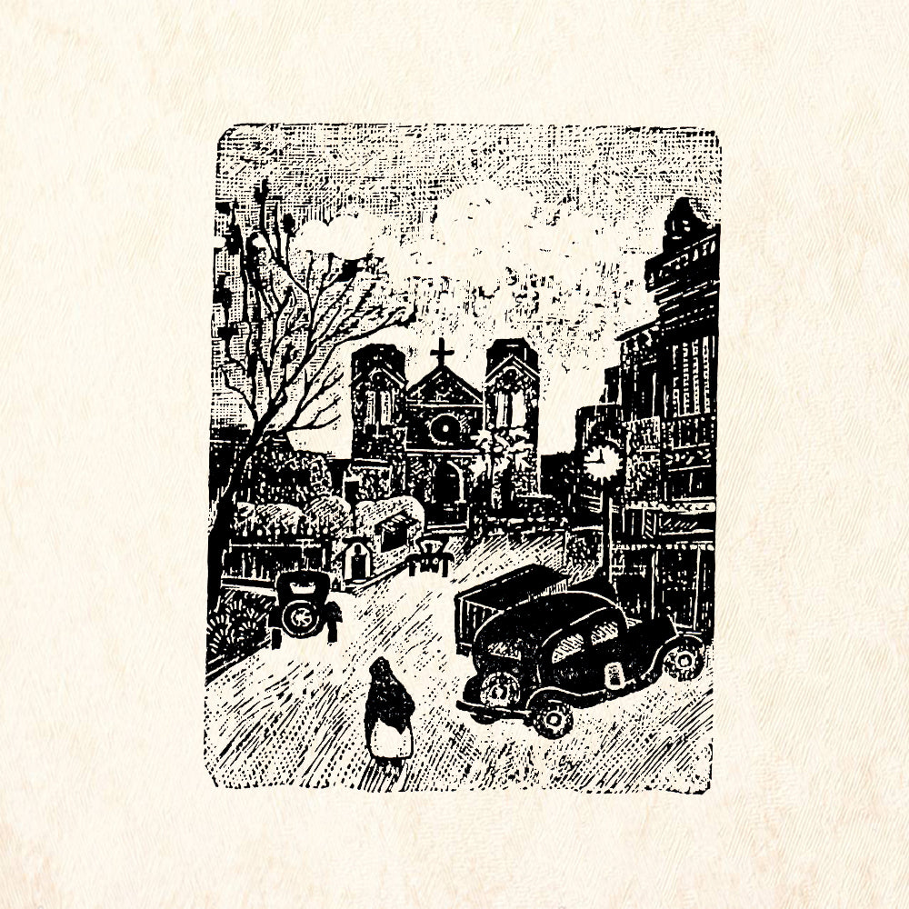 StampaFe Saint Francis Cathedral Southwest Rubber Art Stamp