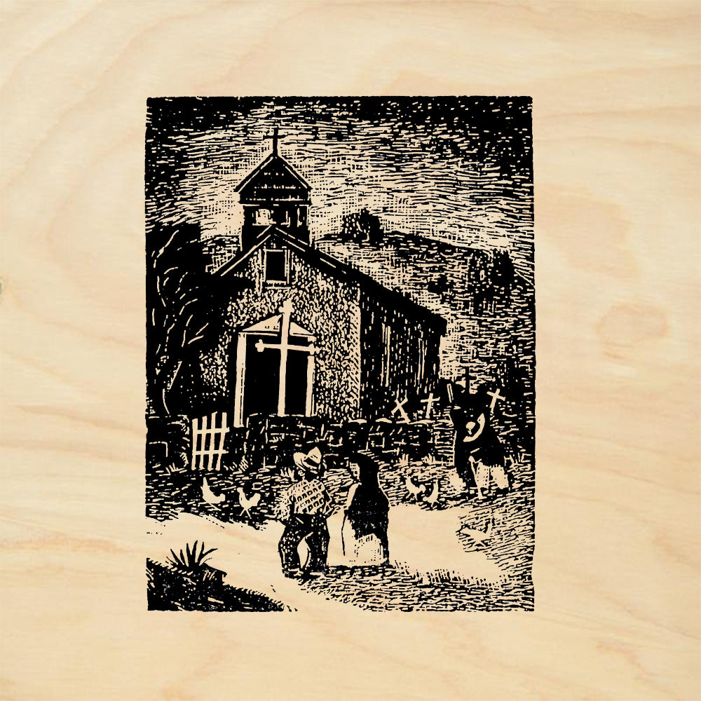 StampaFe Glorieta Chapel Southwest Rubber Art Stamp