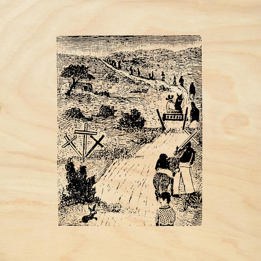 StampaFe Road to Chimayo Southwest Travel Rubber Art Stamp