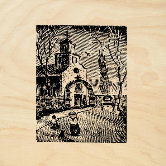 StampaFe Santuario de Guadalupe Southwest Rubber Art Stamp