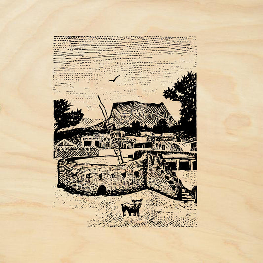 StampaFe Kiva Southwest Tribal Rubber Art Stamp
