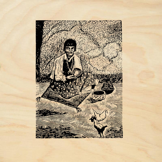 StampaFe Pot Seller Southwest Folk Art Rubber Art Stamp