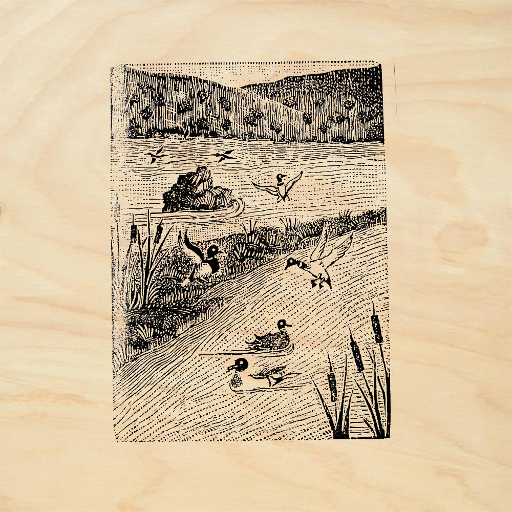 StampaFe Bosque Nature Animal Rubber Art Stamp