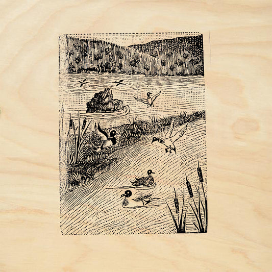 StampaFe Bosque Nature Animal Rubber Art Stamp
