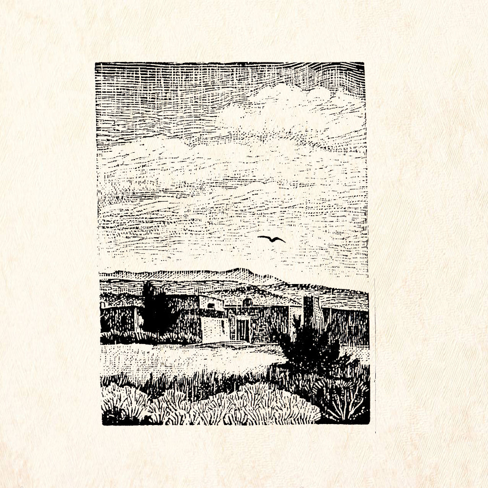 StampaFe Camino Monte Sol Southwest Rubber Art Stamp