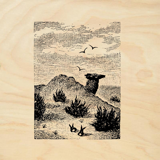 StampaFe Camel Rock Southwest Nature Rubber Art Stamp
