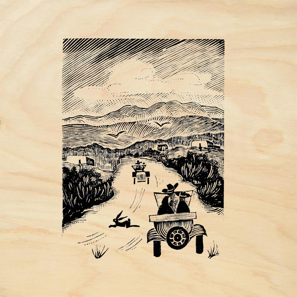StampaFe Going to Santa Fe Travel Rubber Art Stamp